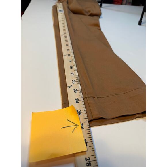 KUT from the Kloth Straight Leg Pants 12 Brown Mid Rise Stretch Chino Trouser - Picture 10 of 11
